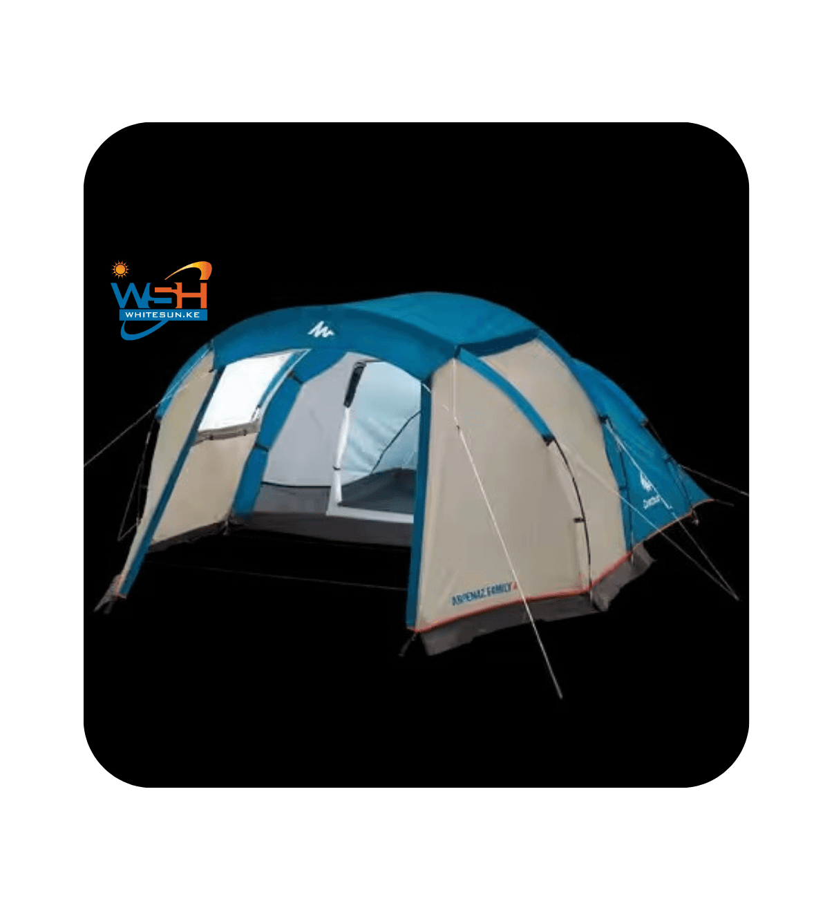 Camping tent with poles - Arpenaz 4 - 4 Person - 1 Bedroom