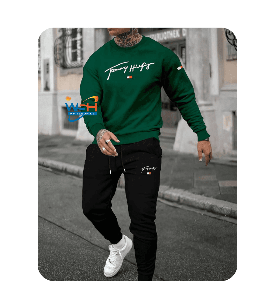 Tommy Tracksuit Green Top