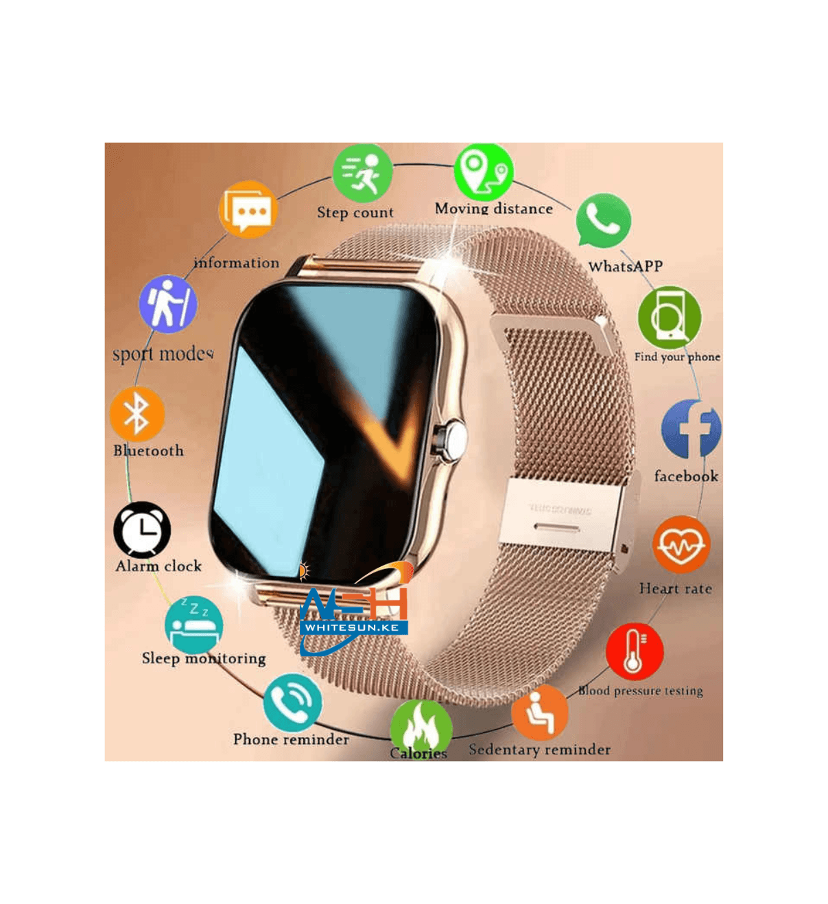 Y13 Smart Watch :Fitness ,Waterproof, BT, Smart Watch . Thumbnail 3