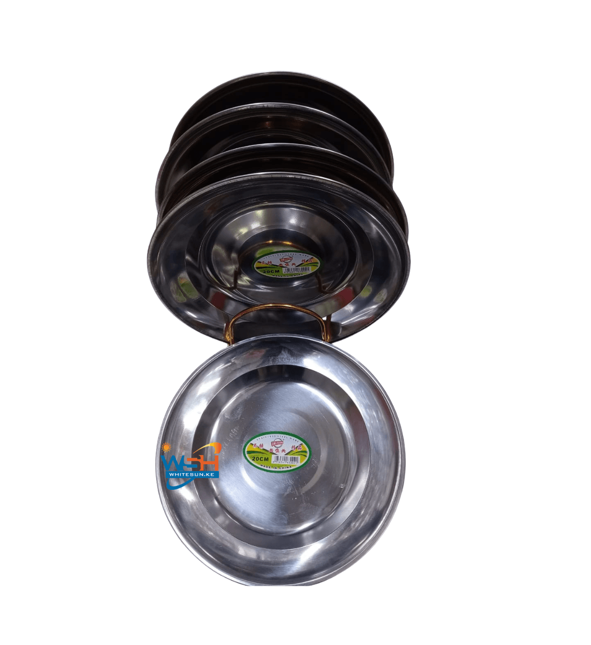 22 cm Stainless Steel Lunch Dinner Plate
