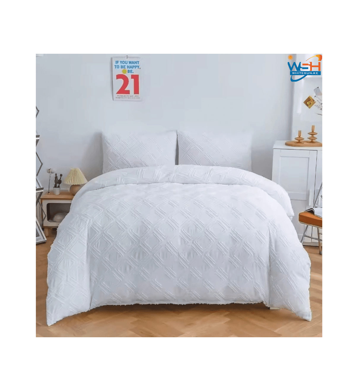 Luxury tufted design duvet covers Thumbnail 2
