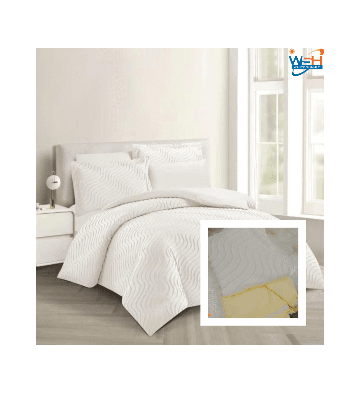 Luxury tufted design duvet covers Thumbnail 3