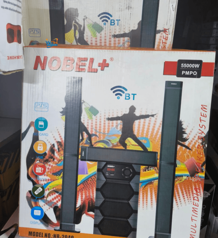 Powerful Nobel Tall Boy Bluetooth Home Theater Speakers