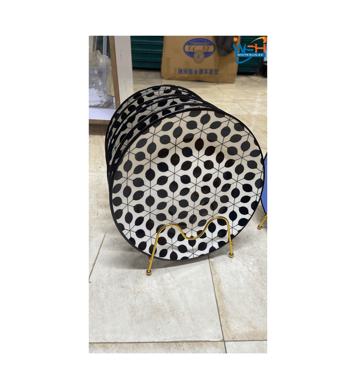 Ceramic Set Of 6 Beautiful Dinner Serving Plates