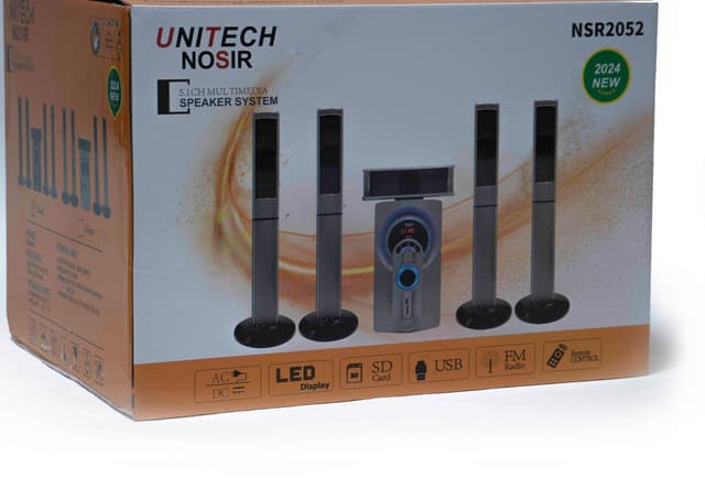 whitesun-unitech-nosir-nsr2052-2-1-channel-home-theater-speaker-system-45-w-rms-main-5x10-w-satellites-6-5%e2%80%b3-subwoofer-bluetooth-usb-sd-fm-remote
