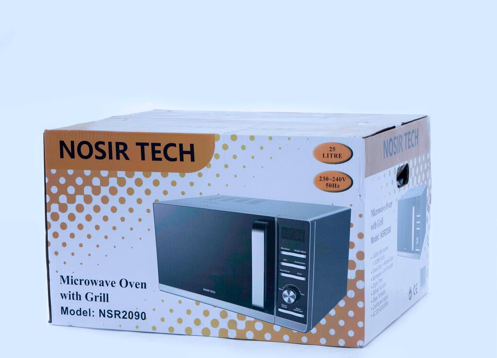 Whitesun NosirTECH Germany  25 L Combi Microwave Oven – 1 400 W Microwave, 1 000 W Grill, Digital Timer & Defrost, Glass Turntable Thumbnail 2
