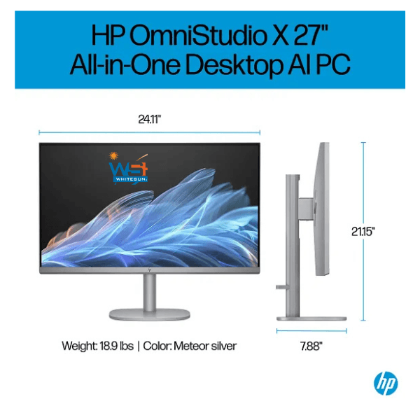 HP OmniStudio X All-in-One 27-cs0070t Desktop PC, 27", Windows 11 Home, Intel® Core™ Ultra 7, 16GB RAM, 1TB SSD Thumbnail 7