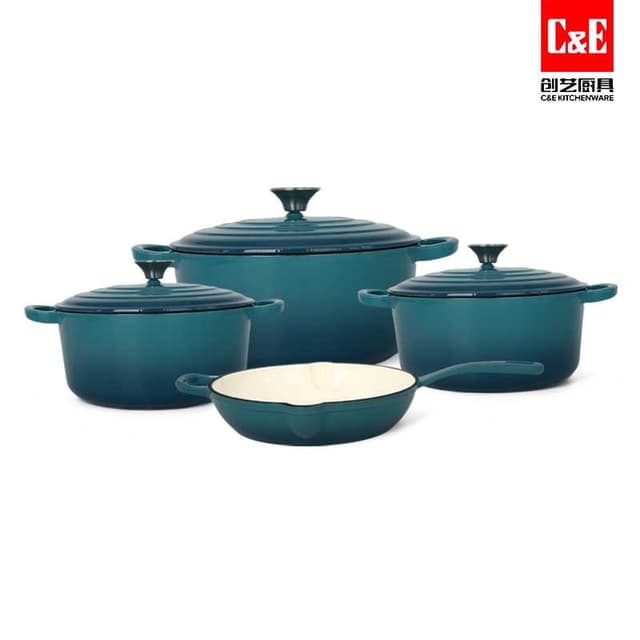 ce-7-piece-cast-iron-enamel-cookware-set-nonstick-dutch-ovens-skillets-grill-pan-heat-retaining-enameled-pots-and-pans-for-gas-electric-induction-cooktops-copy