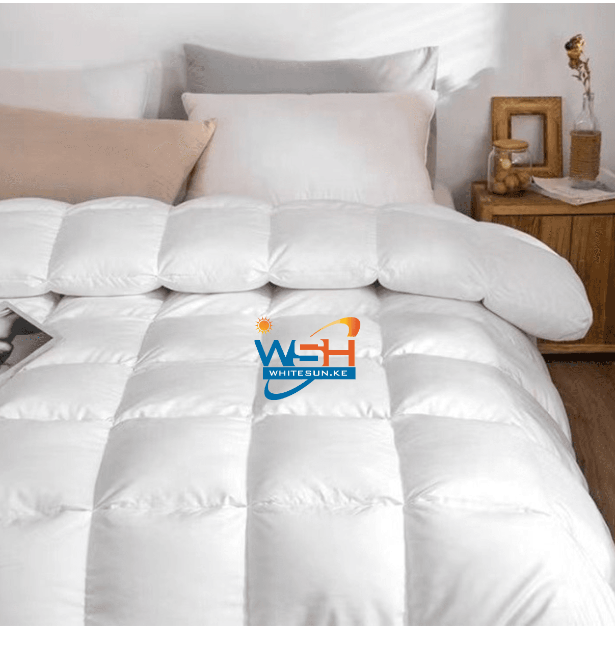 Double stitched 210x220cm 100%cotton White Duvet