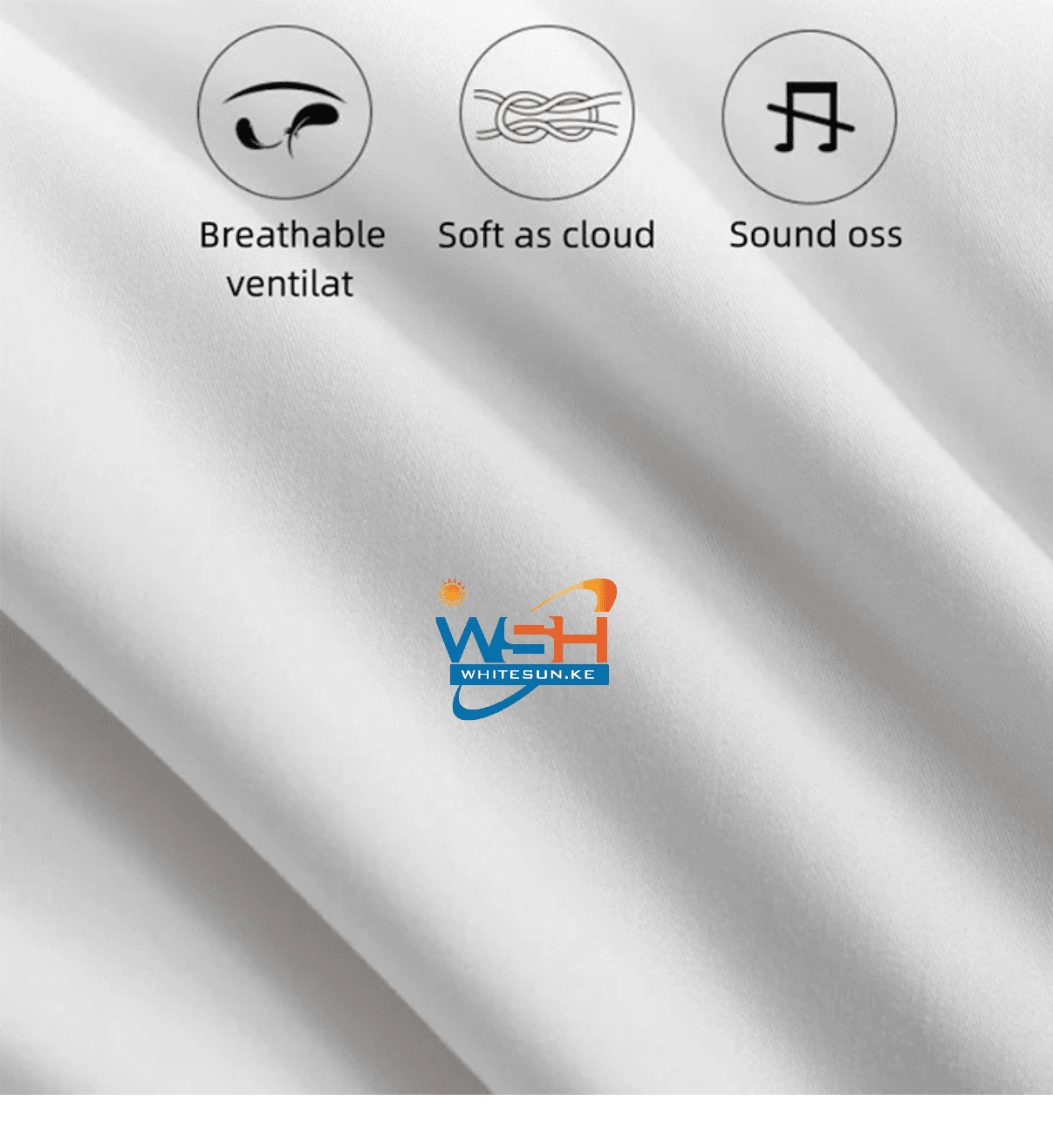 Double stitched 100%cotton 210x220cmWhite duvet Thumbnail 6