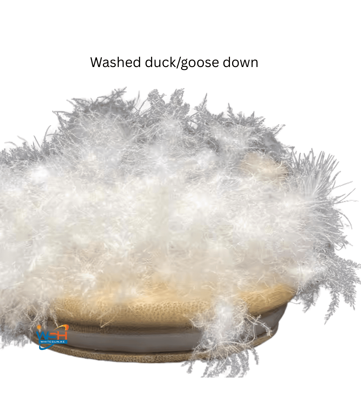 50% Duck Down & 50%Duck Feathers 100% cotton 210x220cm White Duvet. Thumbnail 3