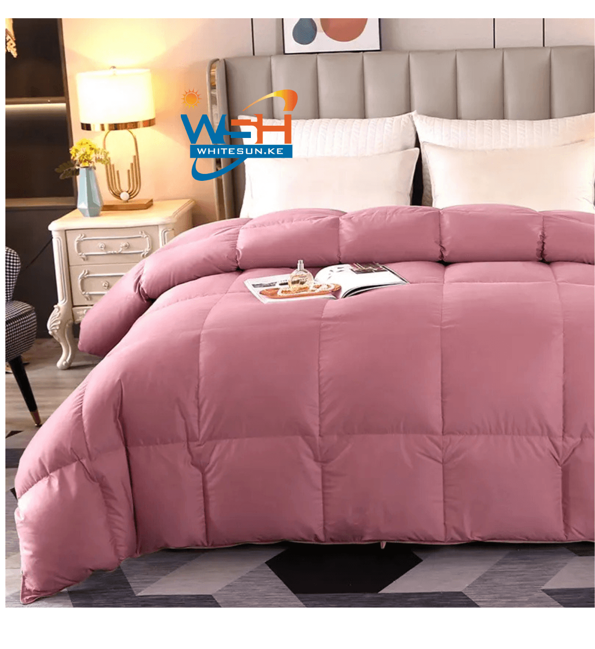 90% Goose Down & 10%Goose Feathers 100% cotton 260x220cm White Duvet. Thumbnail 3