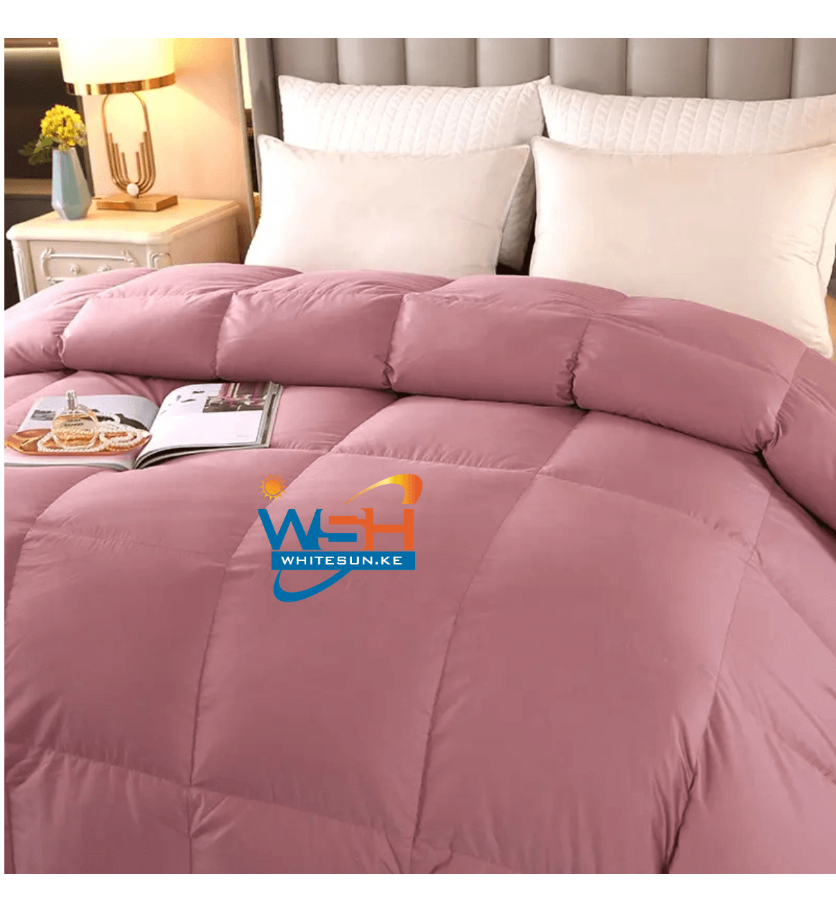 90% Goose Down & 10%Goose Feathers 100% cotton 260x220cm White Duvet. Thumbnail 4