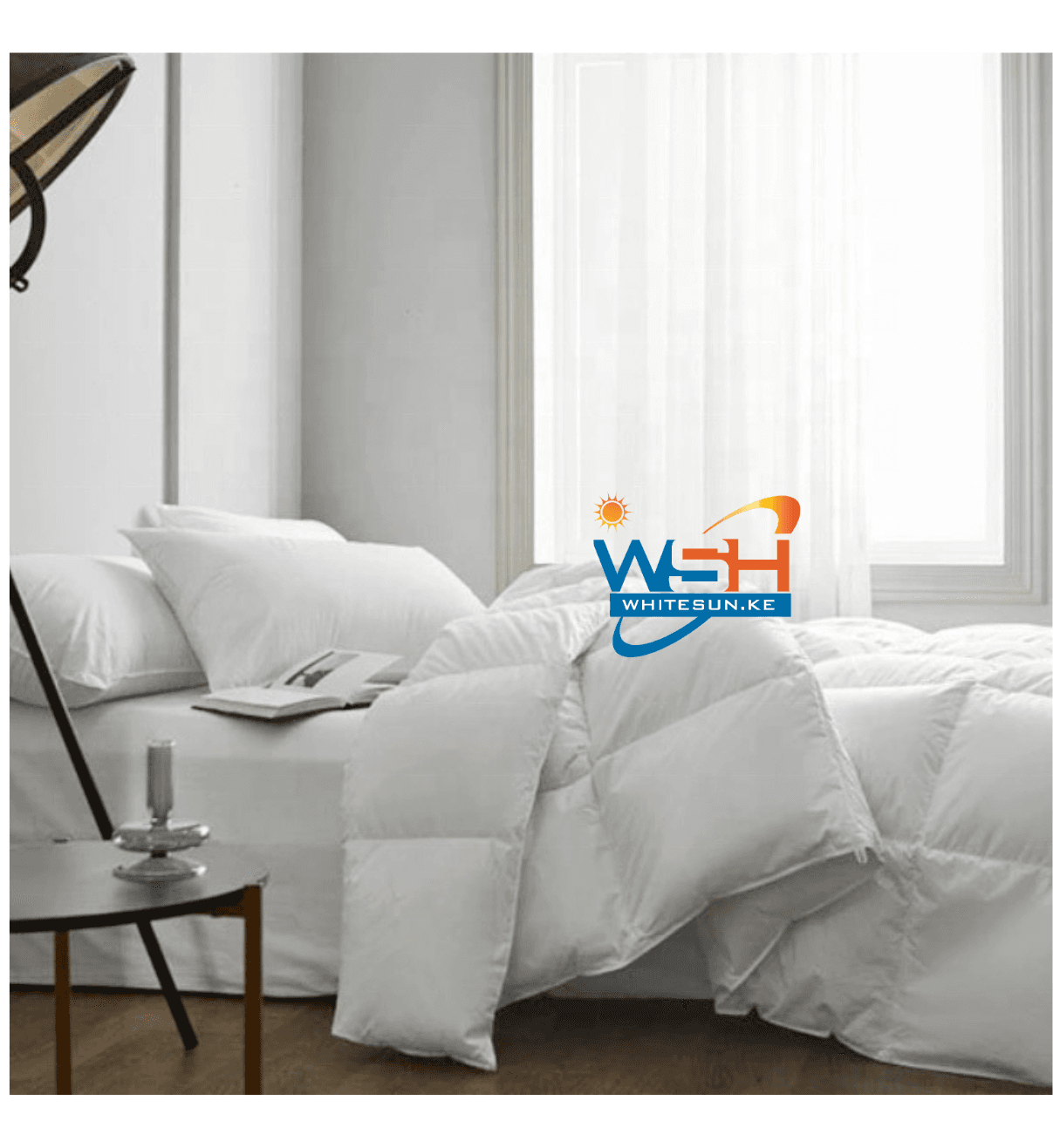 90% Goose Down & 10%Goose Feathers 100% cotton 260x220cm White Duvet.