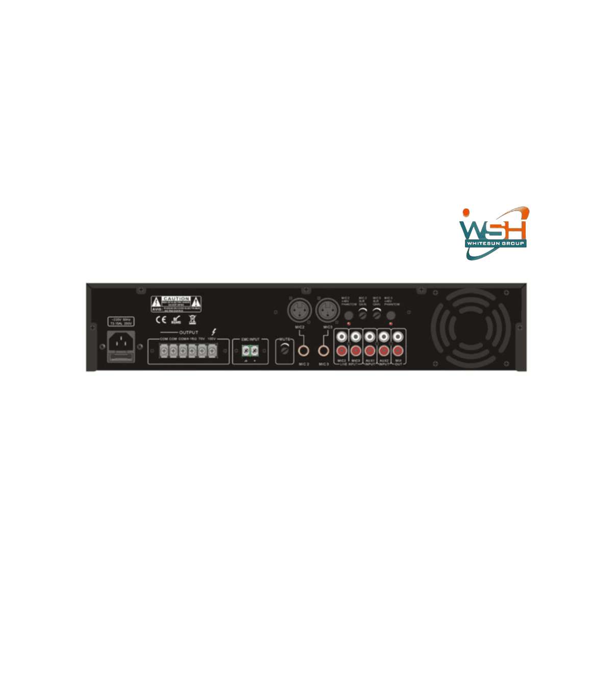 ITC - T-60AP, Mixer amplifier with desktop cooling and muting, 60W power