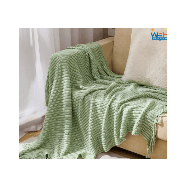 green-pineapple-grid-knitted-blanket-solid-color-fringe-decoration-blanket-cover-soft-bean-blankets-for-office-nap-couch-and-bed-xmas