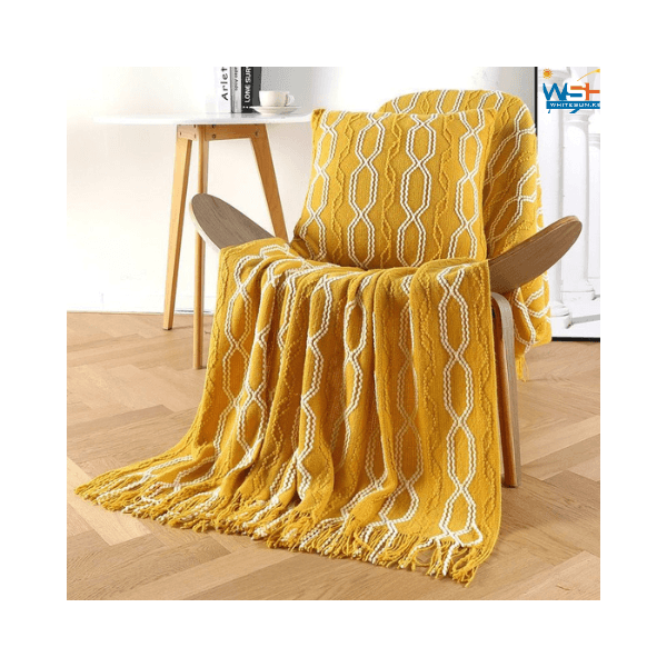 yellow-white-lunarose-throw-blanket-for-couchsoft-cozy-knit-blanket-with-tassellightweight-decorative-throw-for-sofa-chair-bed-travel-and-living-room