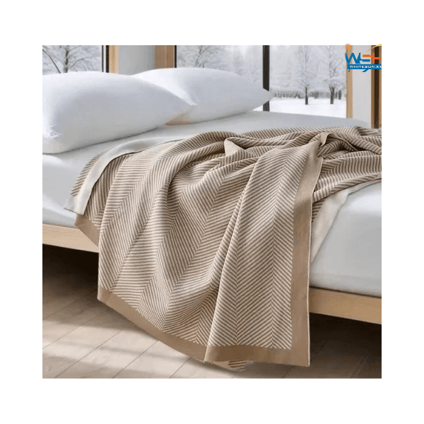 Brown 130*170cm Nordic style woven throw blanket Thumbnail 4