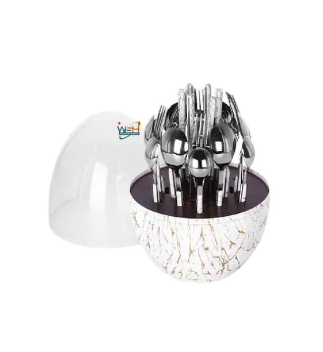 whitesun-24-pc-marbling-egg-shaped-table-ware-with-clear-top