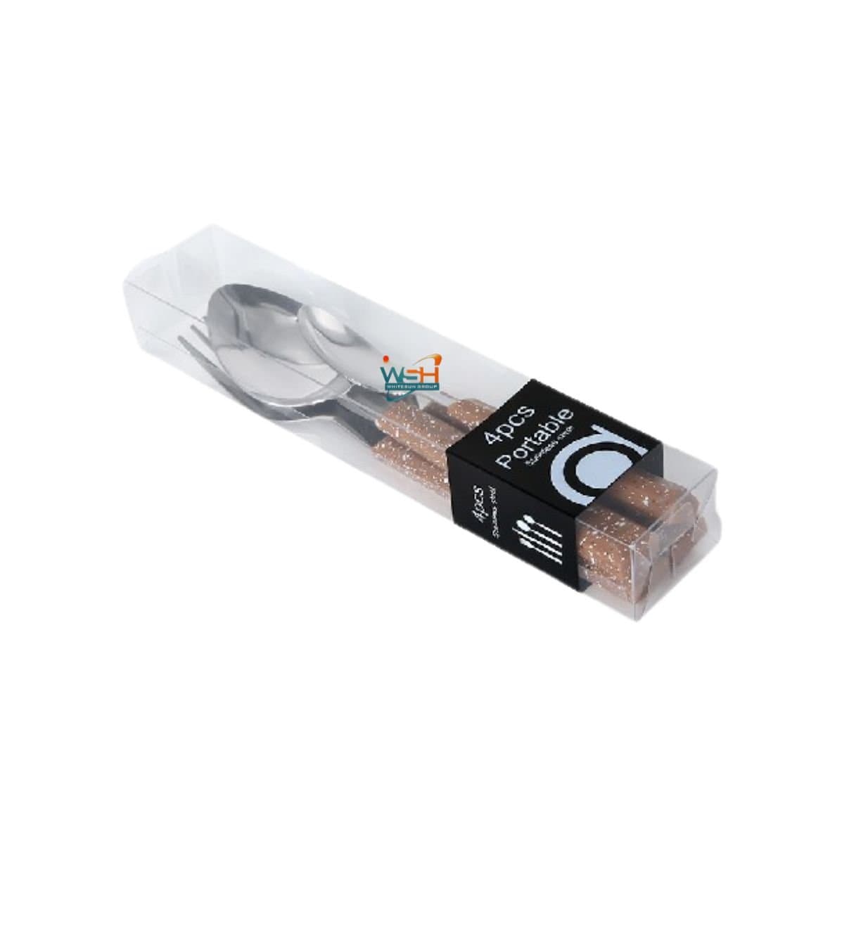 F055 pitted octagonal handle 4PCS/machine polish 1.0/ brown sprinkled dots