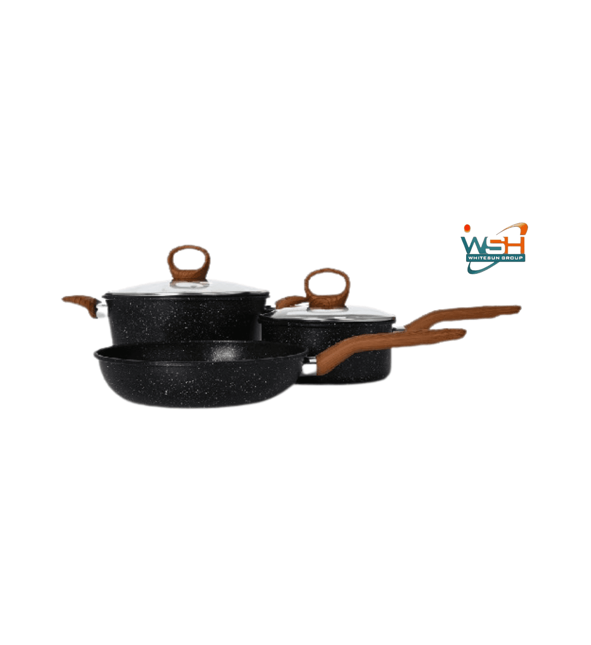 5-piece Nonstick Cookware Set _ Black