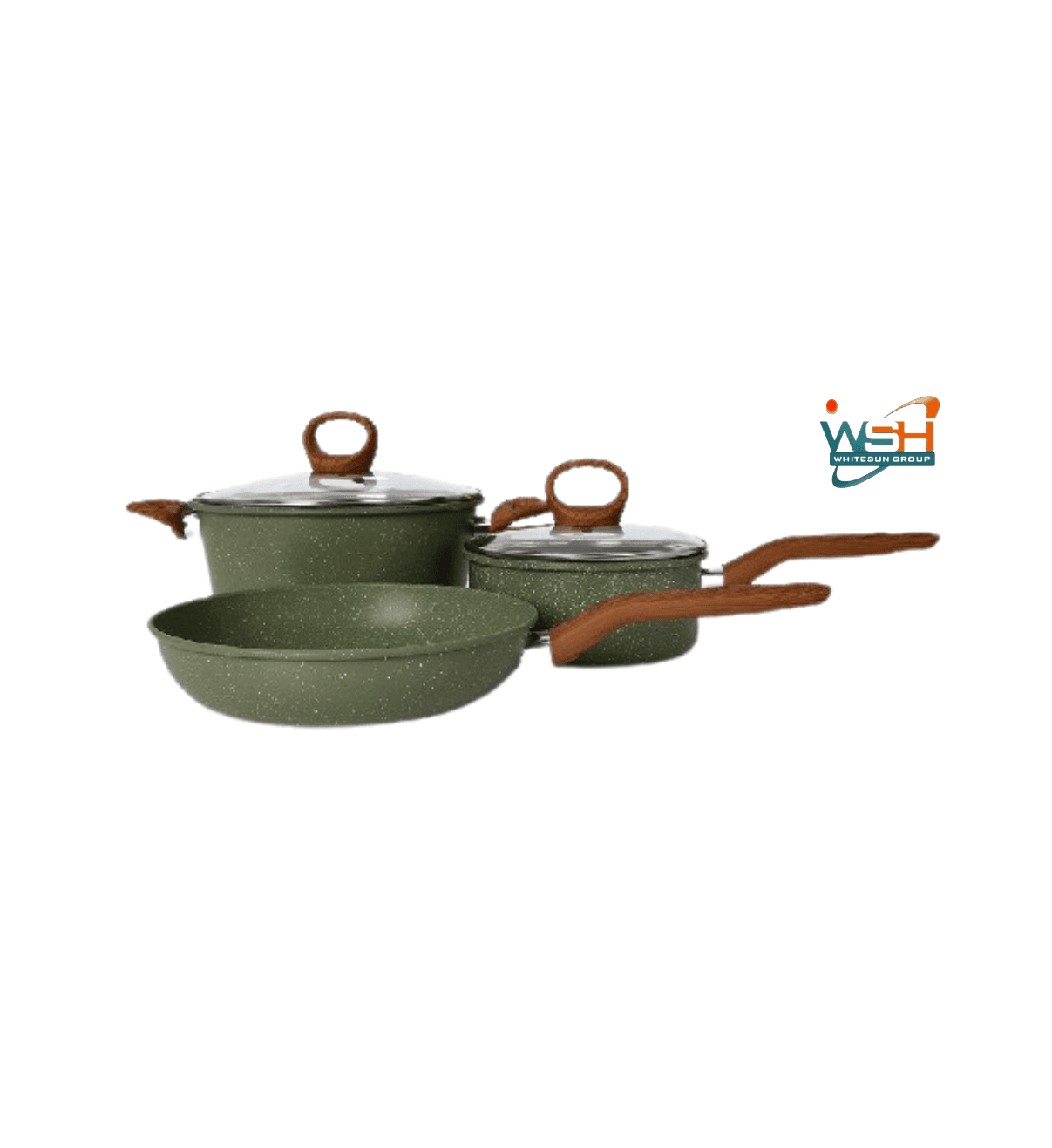 5-piece Nonstick Cookware Set _ Green
