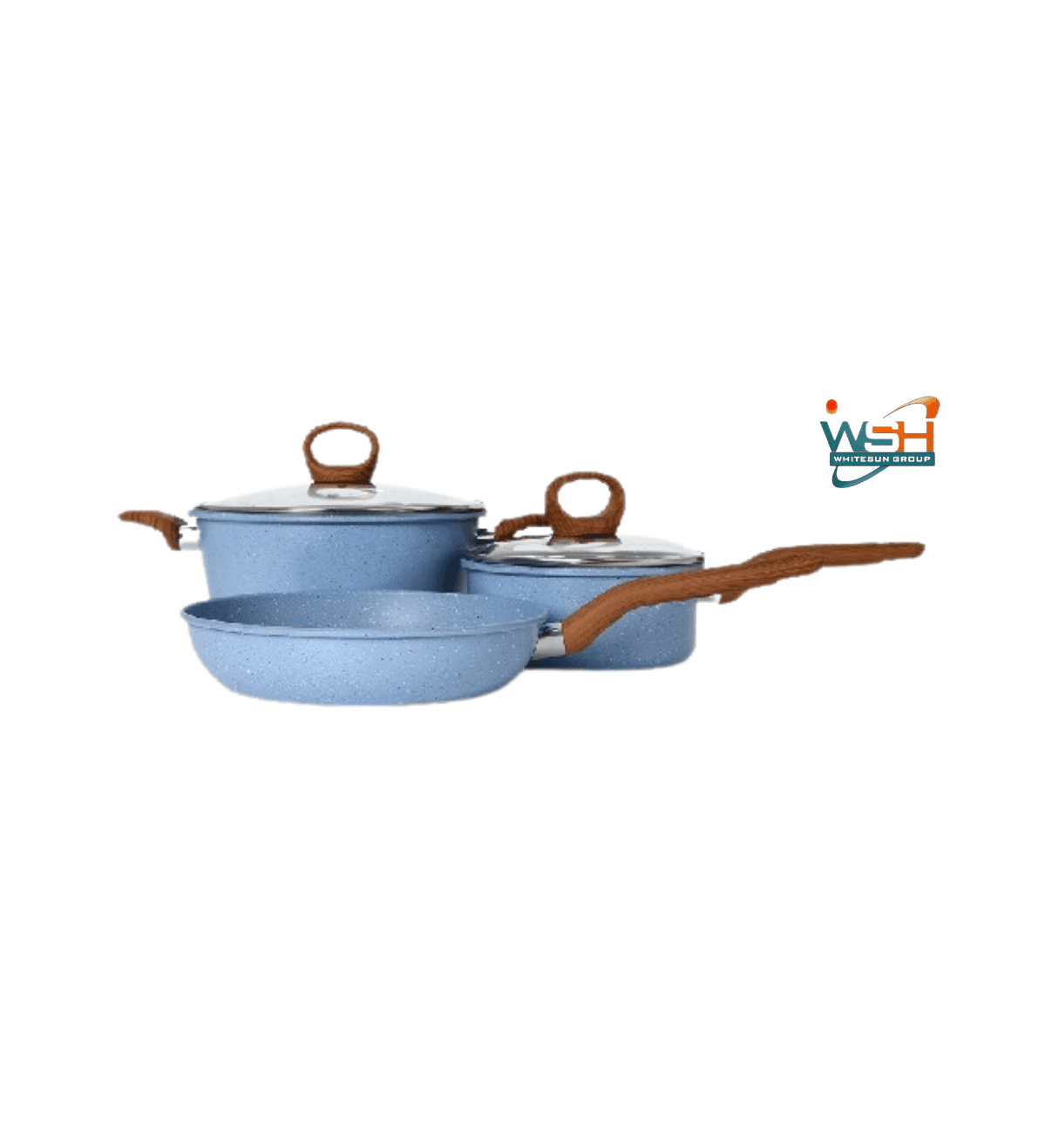 5-piece Nonstick Cookware Set _ Blue