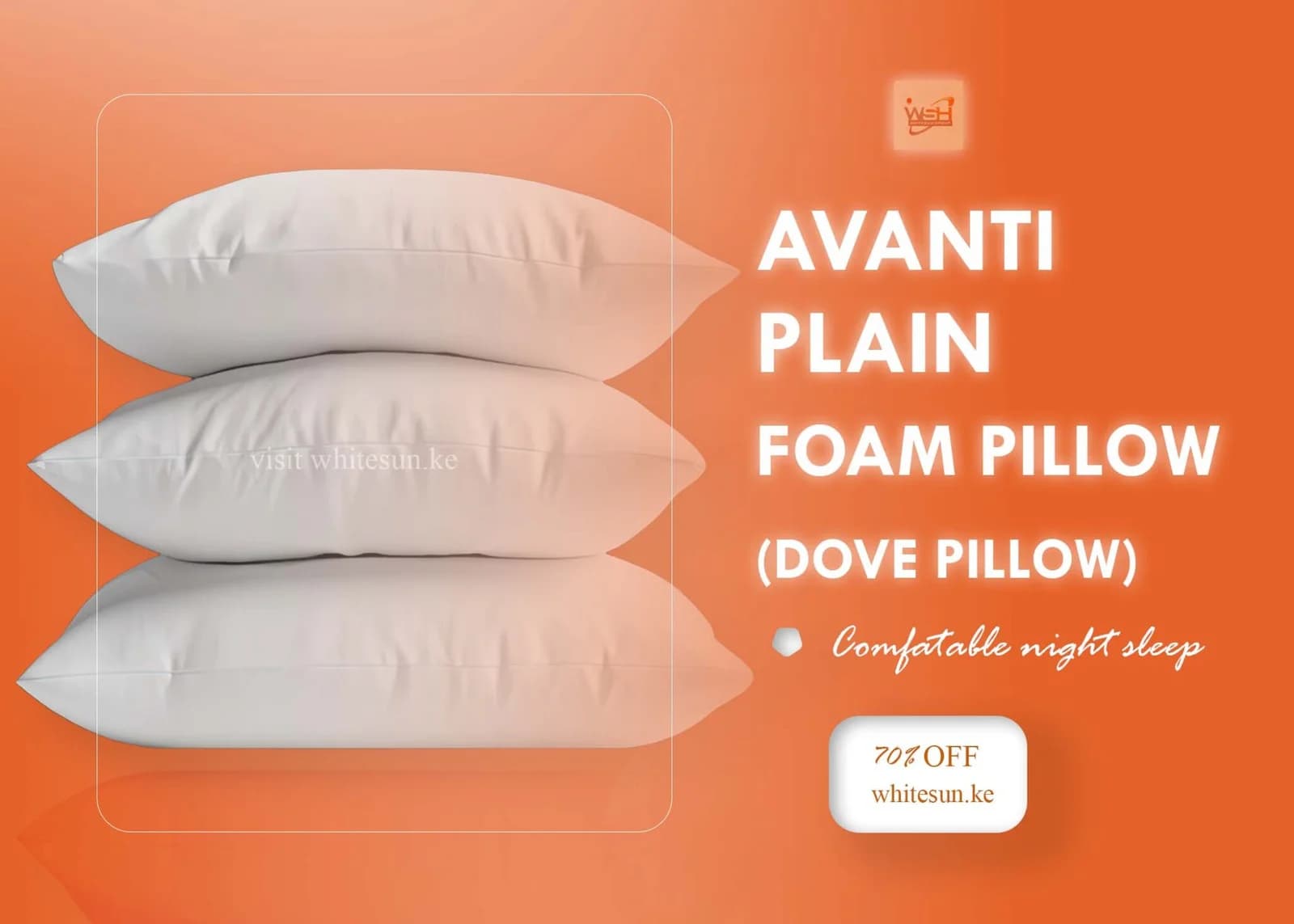 AVANTI PROFILED FOAM PILLOW 