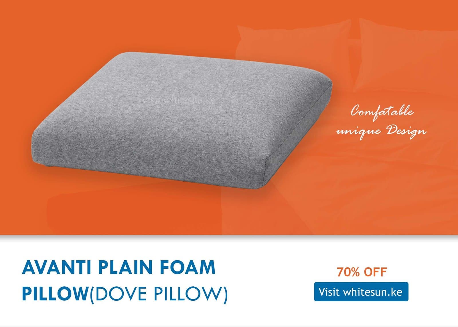 AVANTI PLAIN FOAM PILLOW(DOVE PILLOW)