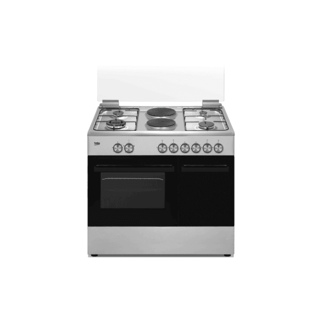 beko-bges901-4g2e-90cm-silver-electric-oven-with-bottle-compartment