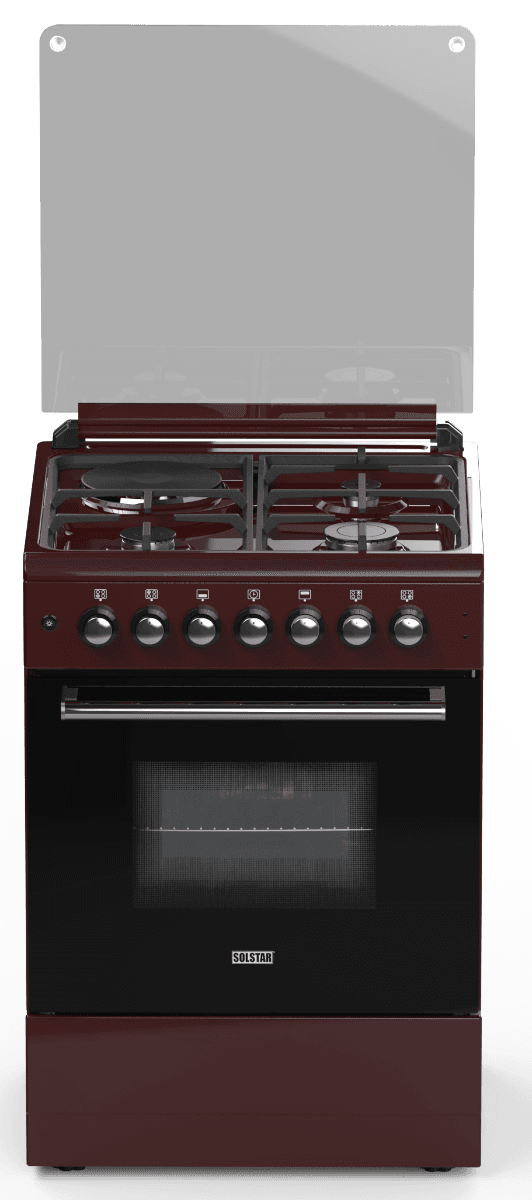 SO531DKBBRBSS 50x50cm SOLSTAR FREE STANDING OVEN Brown