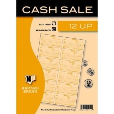 CASH SALE BOOK 12 UPS