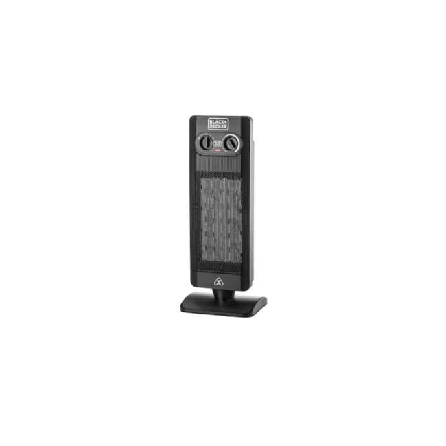 BLACK+DECKER HX340-B5 2000W PTC Fan Heater, Convection, Floor Mount