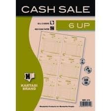 CASH SALE BOOK 6 UPS
