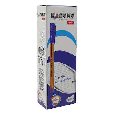 Kasuku fine point pen blue 10 pcs