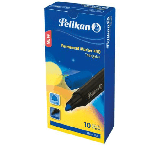 Pelikan 440 Permanent Marker, Box of 10, Blue Thumbnail 2