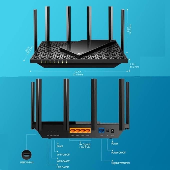 TP-Link Archer AX72 Pro AX5400 Dual-Band Wi-Fi 6 Router Thumbnail 5