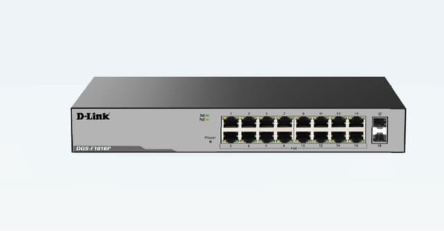16-port-gigabit-unmanaged-poe-switch-with-2-sfp-ports-250-watts-dgs-f1016p