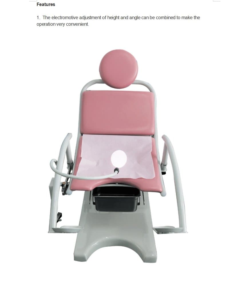 YSOT-SZ1 Ysenmed Gynecology Electrical Vaginal Examination Chair Medical Gyno Examination Chair Gynaecological Examination Chair Thumbnail 3