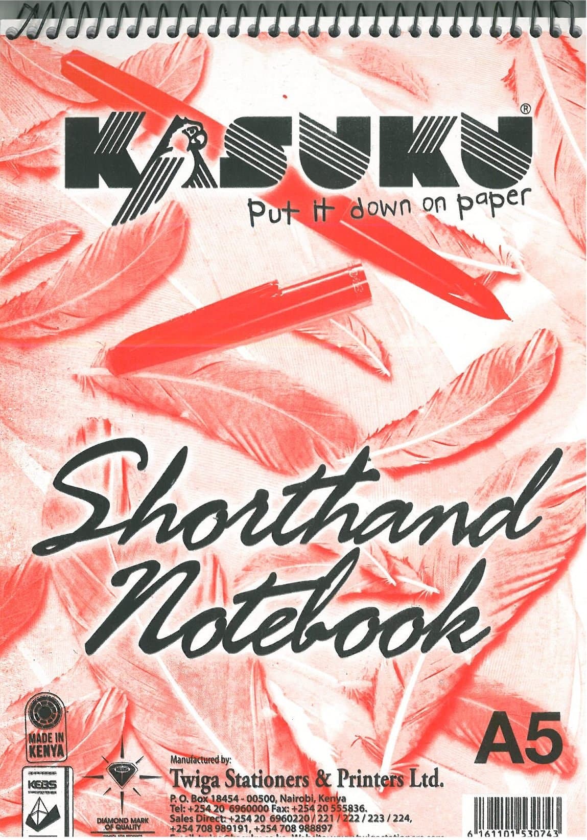 KASUKU SHORTHAND NOTE BOOK A5 6pcs Thumbnail 2
