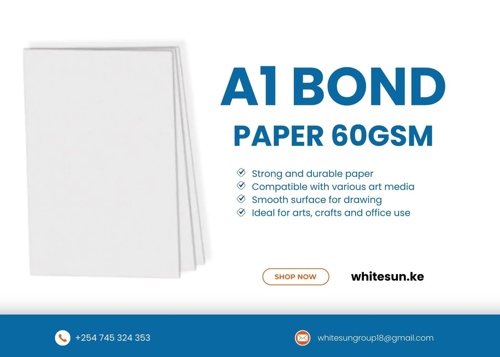 A1 BOND PAPER 60GSM