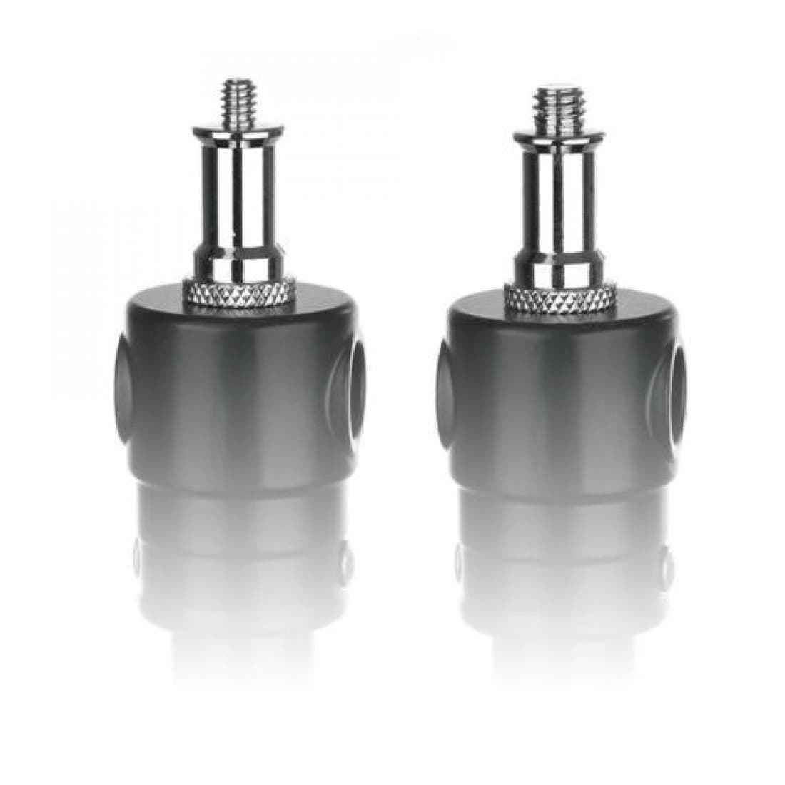 1/4" male to 3/8" male Light Stand Spigot Adapter Thumbnail 4