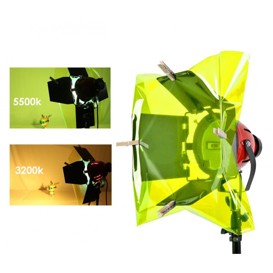 14pcs Gel Lighting Filter set Light Red Head And Light Strobe Flashlight Thumbnail 5