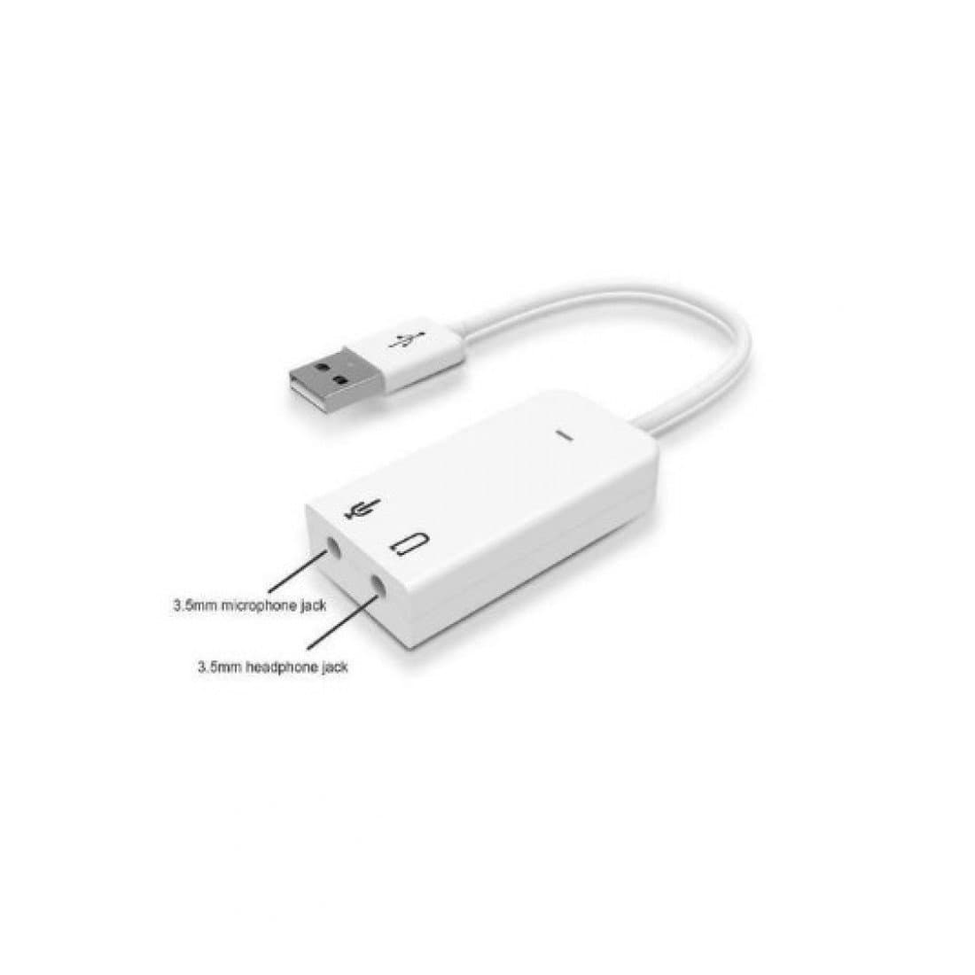 3.5mm auxiliary audio to USB audio adapter card Thumbnail 2