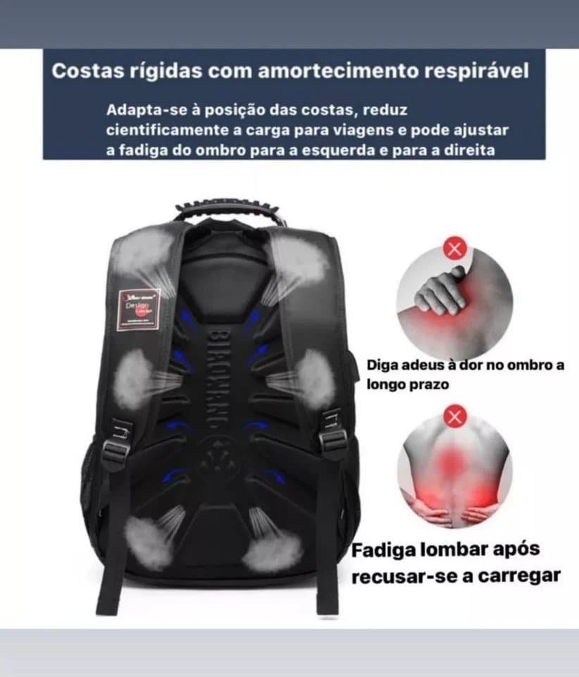 162# whitesun Unisex Black Laptop Backpack – Water-Resistant School & Travel Bag with Reflective Safety Strips, Padded Straps & Multi-Pocket Storage Grey Bottom