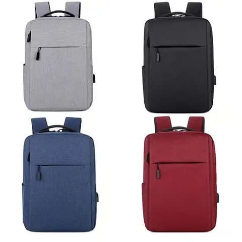 156# Whitesun Slim fit laptop bag grey affordable backpack corporate design Thumbnail 2