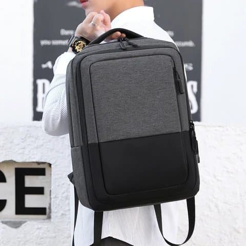 157# Whitesun Slim fit laptop bag with multiple compartments laptop compartment and luggage with USB cable Thumbnail 3