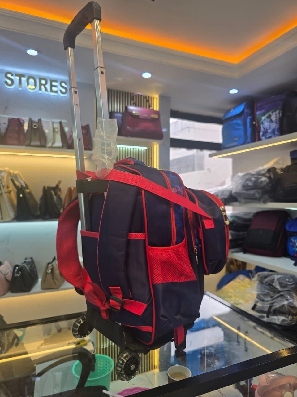 167# Whitesun 3in1 trolley school bag for boys spacious backpack insulated lunch bag pencil pouch and wheels spiderman bag Thumbnail 2