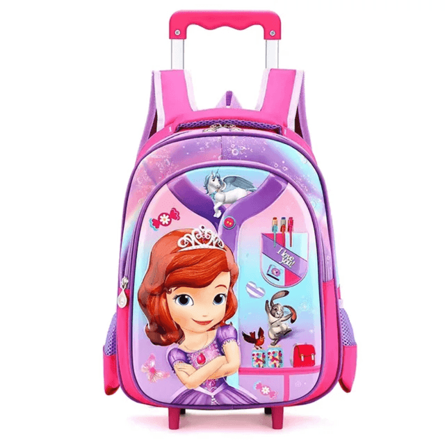 194-whitesun-disney-princess-trolley-backpack-for-girls-5-10-years-waterproof-lightweight-multi-compartment-school-bag-with-wheels-sofia-the-first-birthday-gift