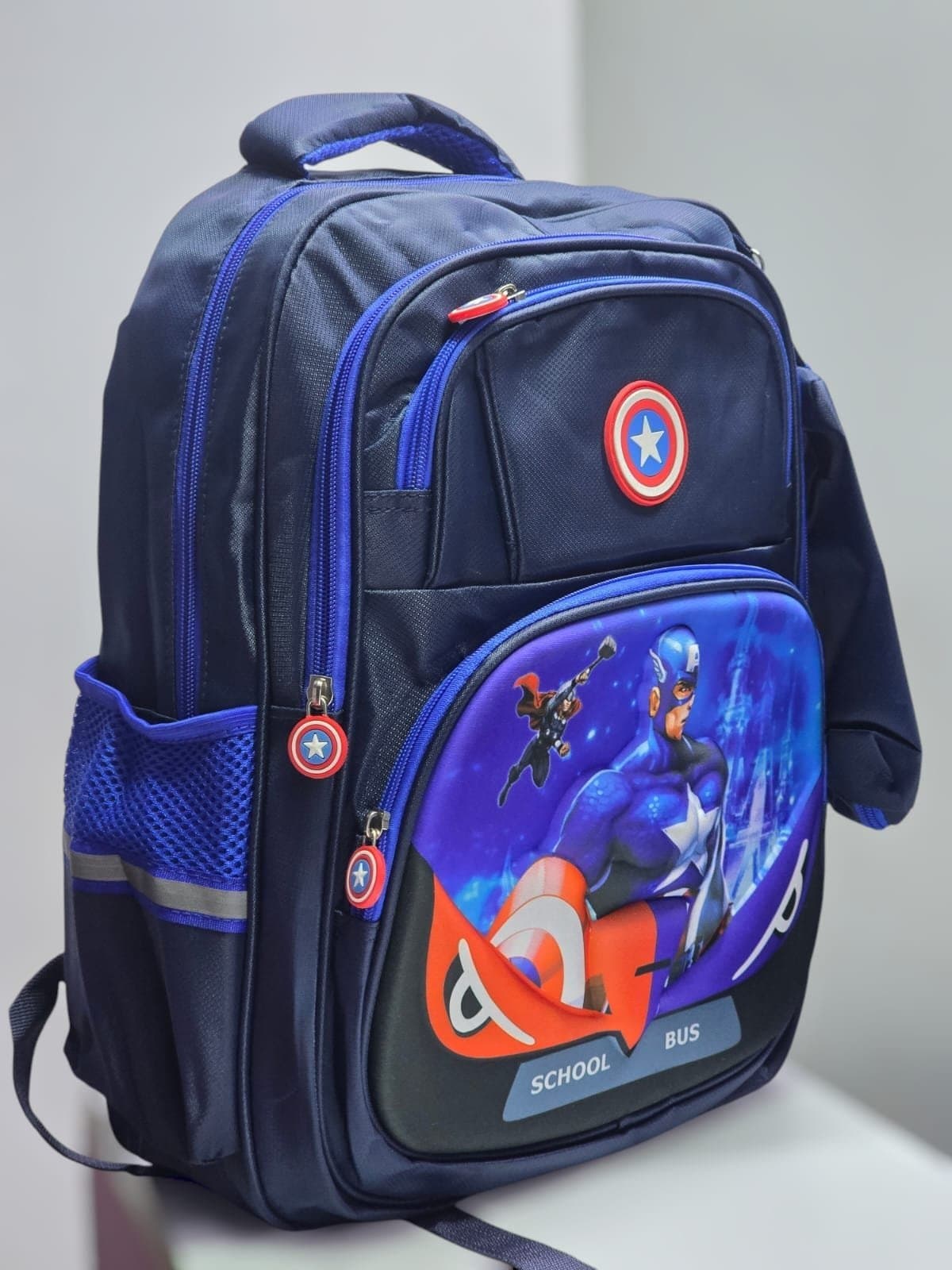 183# Whitesun Captain America large capacity boys school bag quality primary school bag for boys birthday gift for son nephew cousin Copy